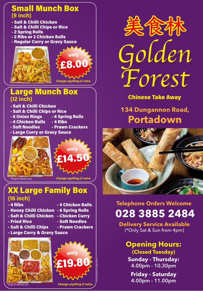 Golden Forest Traditional Chinese food to takeaway